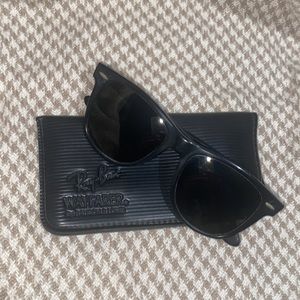 RAY BAN B&L BAUSCH & LOMB Vintage WAYFARER II Matte Black eyewear SUNGLASSES